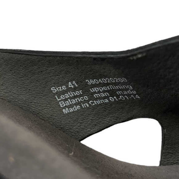 Dansko Black Wedge Sandals - Picture 9 of 10